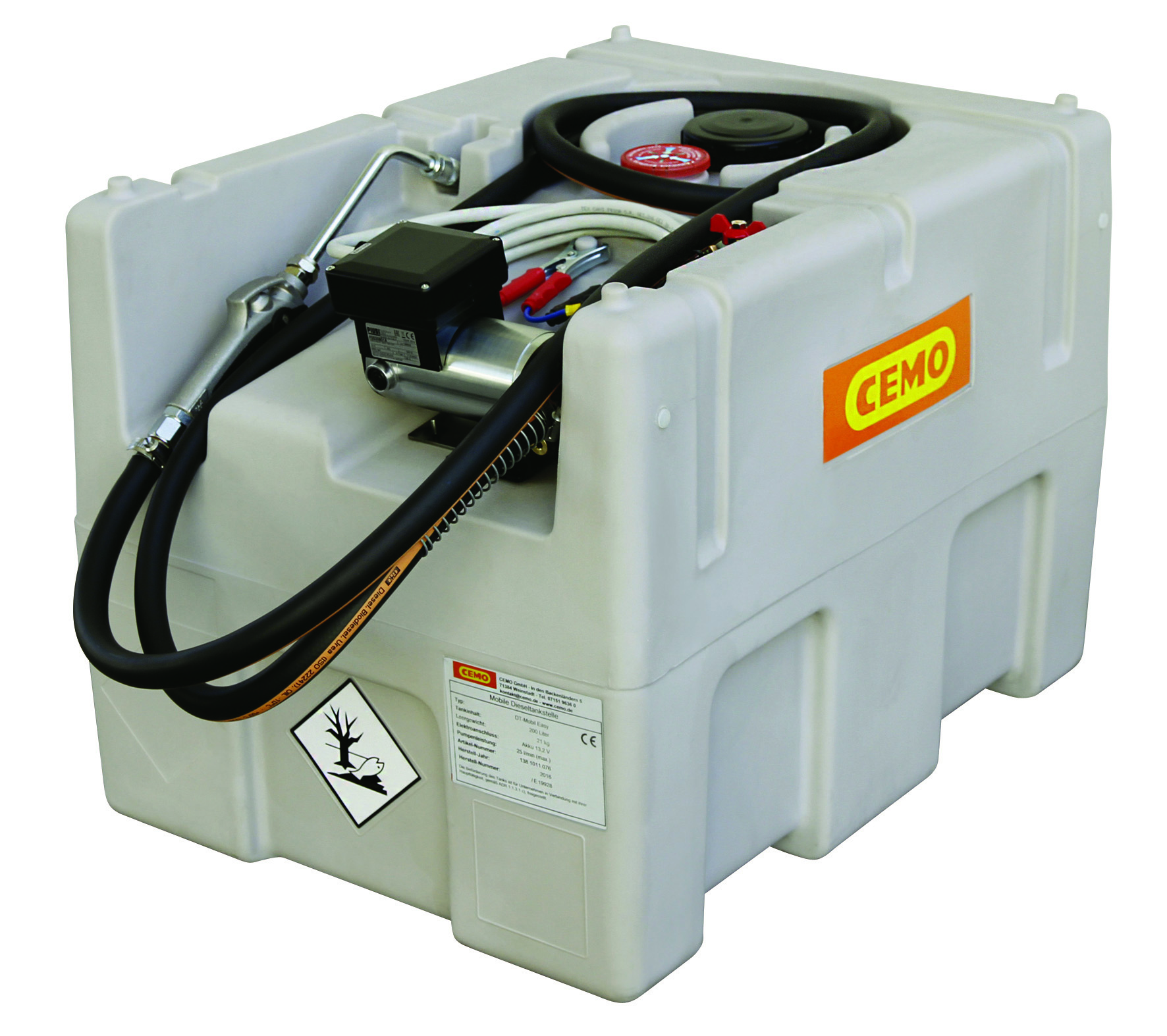 LUB Easy Mobil 200, pompe 12 V, pistolet simple CEMO - 10752