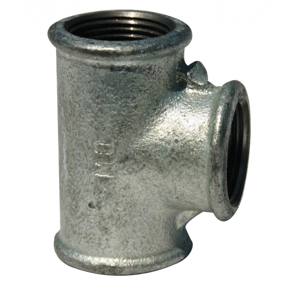 TE 90° REDUIT GALVA N°130R  FFF 2'' x 1''1/4 x 2'' - RENSON - 110115