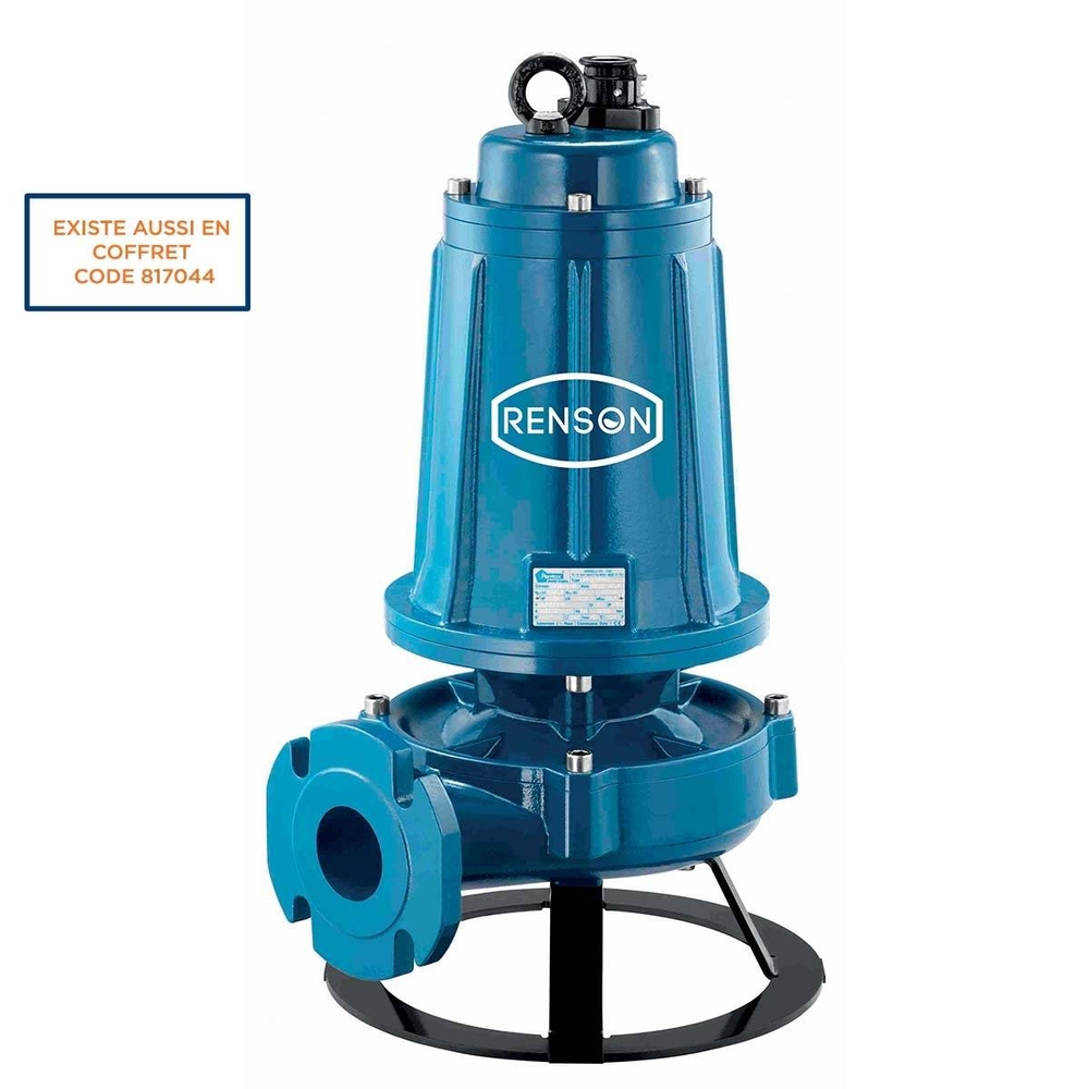 POMPE RELEVAGE TRI FONTE ROUE VORTEX 5,5KW DN50 AC SOCLE - RENSON - 111007