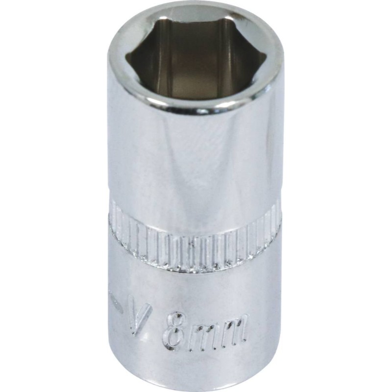 Douille de 8mm 1/4 6 pans/carte dt DRAKKAR TOOLS - 11435