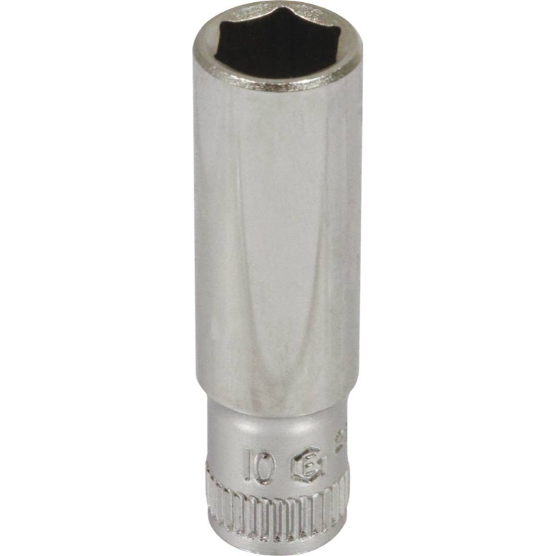 Douille longue 1/4 l50mm taille 10 dt /carte DRAKKAR TOOLS - 11838