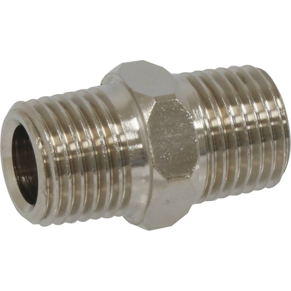 Raccord mamelon filetage mâle 1/4 - blister de 2 - STILKER - 11945.02