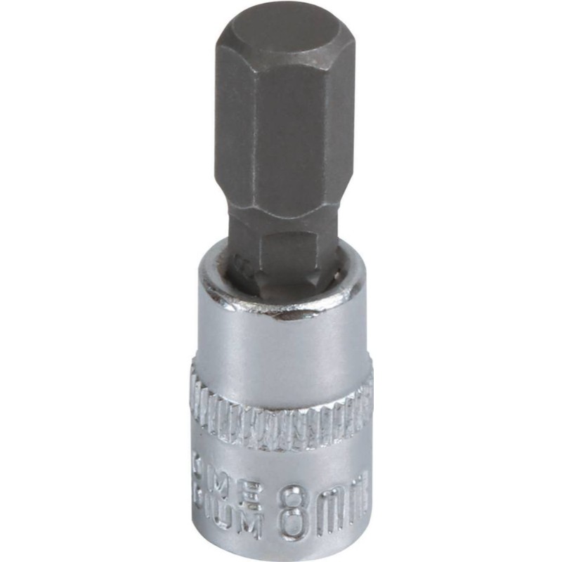 Douille 37mm embout hexagonal 6 pans 1/4' taille 8mm dt DRAKKAR TOOLS - 12093