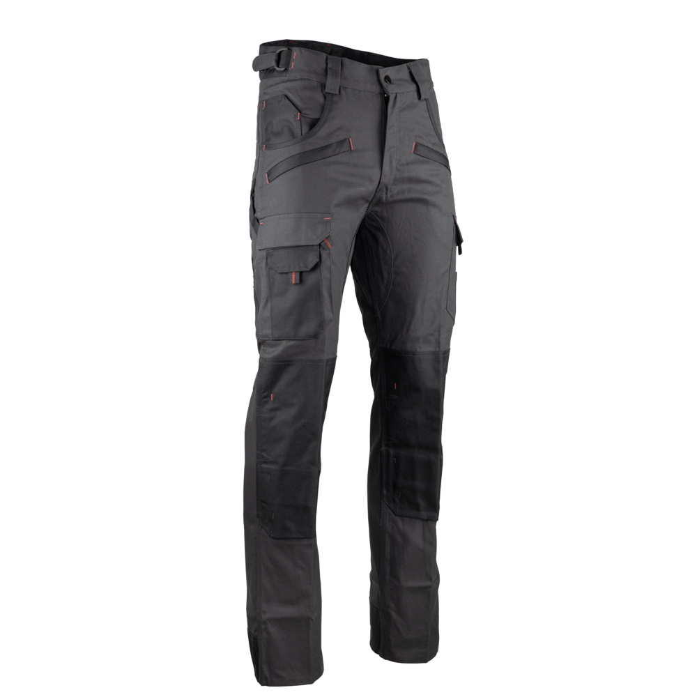 Pantalon bicolore poches Authentic ARGILE GRIS NUIT NOIR - LMA LEBEURRE - 1261