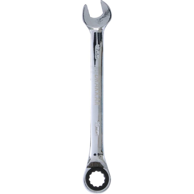 Cle mixte coudee cliquet 12mm 72 dents dt DRAKKAR TOOLS - 12645