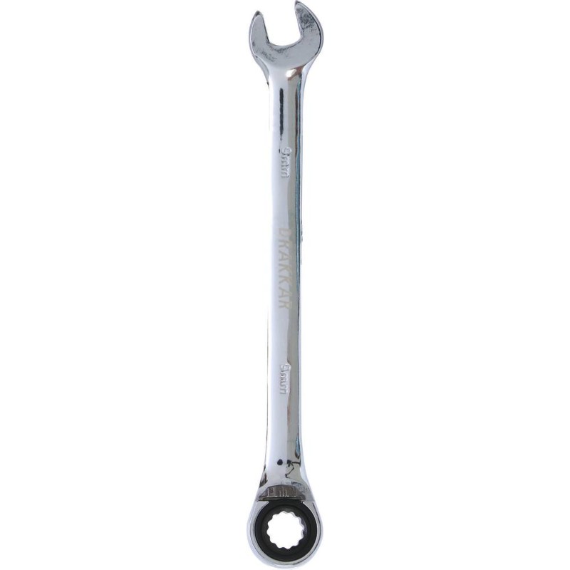 Cle mixte coudee a cliquet 9mm 72 dents dt /carte DRAKKAR TOOLS - 12674