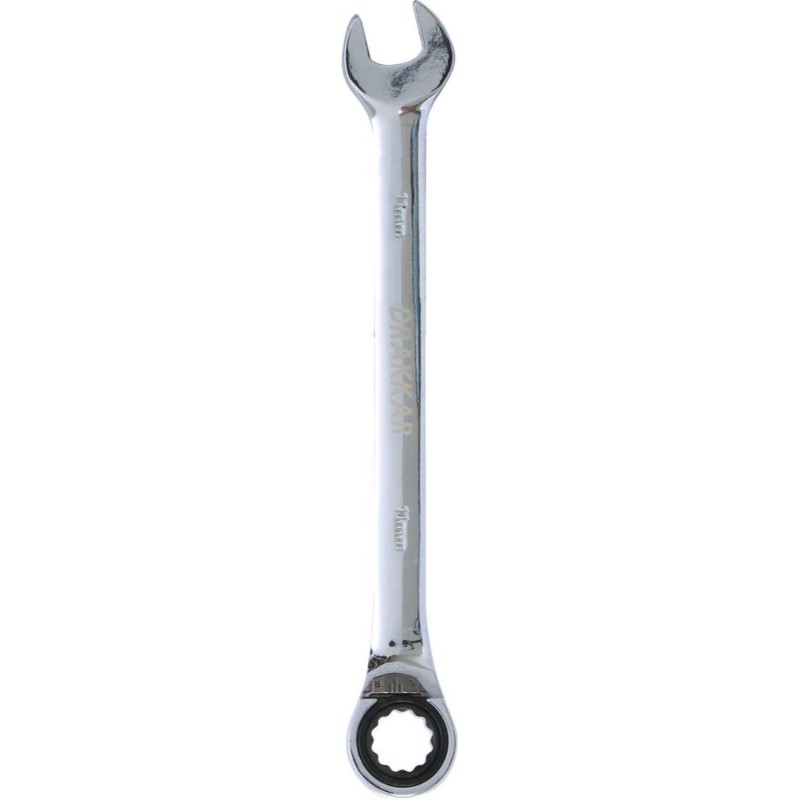 Cle mixte coudee cliquet 11mm 72 dents dt /carte DRAKKAR TOOLS - 12677