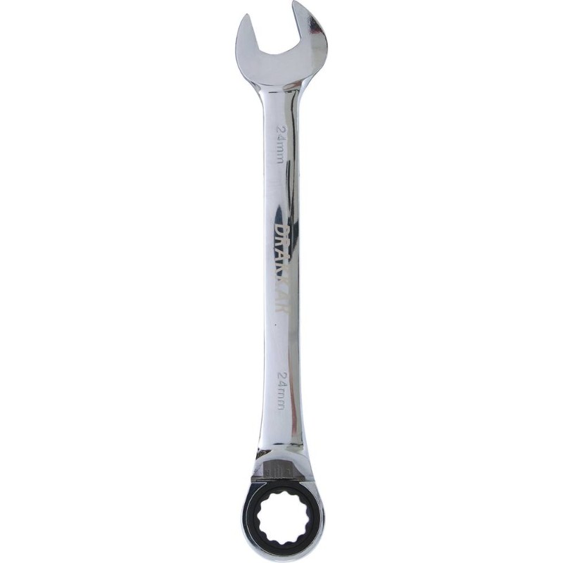 Cle mixte coudee cliquet 24mm 72 dents dt /carte DRAKKAR TOOLS - 12702