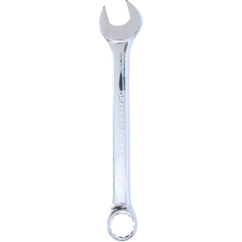 Cle mixte 25mm /carte dt full polish DRAKKAR TOOLS - 13893
