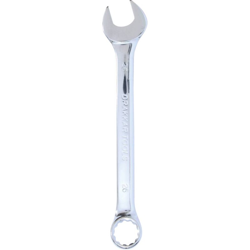 Cle mixte 26mm /carte dt full polish DRAKKAR TOOLS - 13895