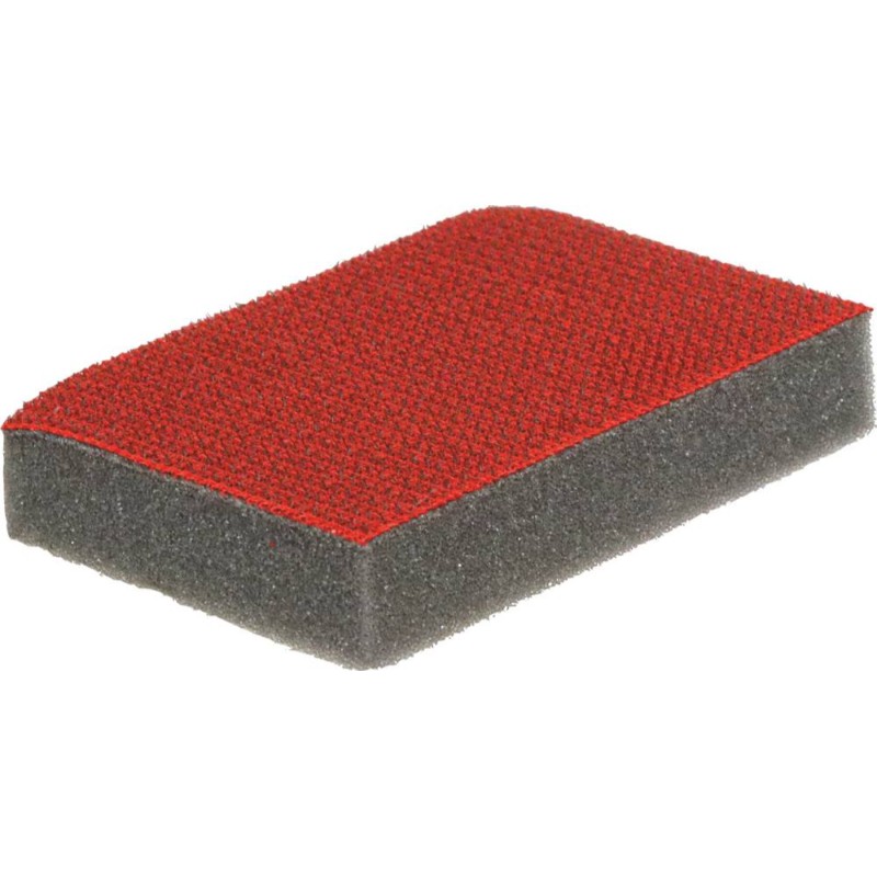 Eponge double face rouge et noire tâches difficiles KARZHAN - 14642