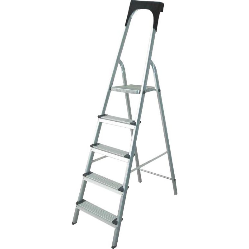 Escabeau alu / acier 5 marches avec porte outils DRAKKAR EQUIPEMENT - 14883