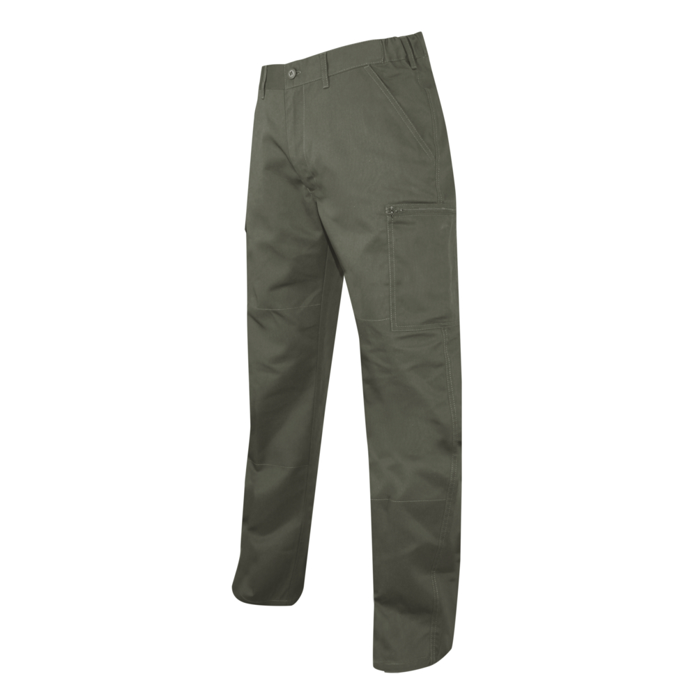 Pantalon brag. zippée multipoches BECASSE KAKI - LMA LEBEURRE - 1492
