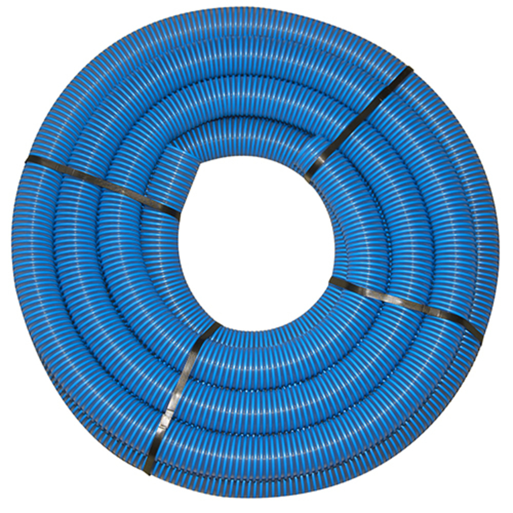 Tuyau cardeuse ø 63 x 15 m semi rigide spire bleu - EUROMAIR - 14948