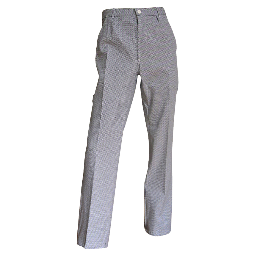 Pantalon taille élastiquée cuisinier RATATOUILLE PIED DE POULE - LMA LEBEURRE - 1582