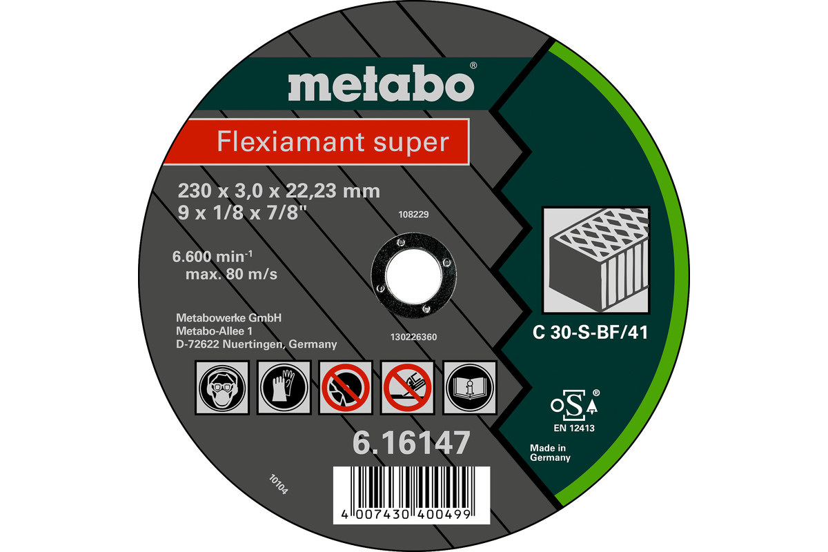 Flexiamant super 115 x 2,5 x 22,23 pierre, TF 42 - METABO - 616728000