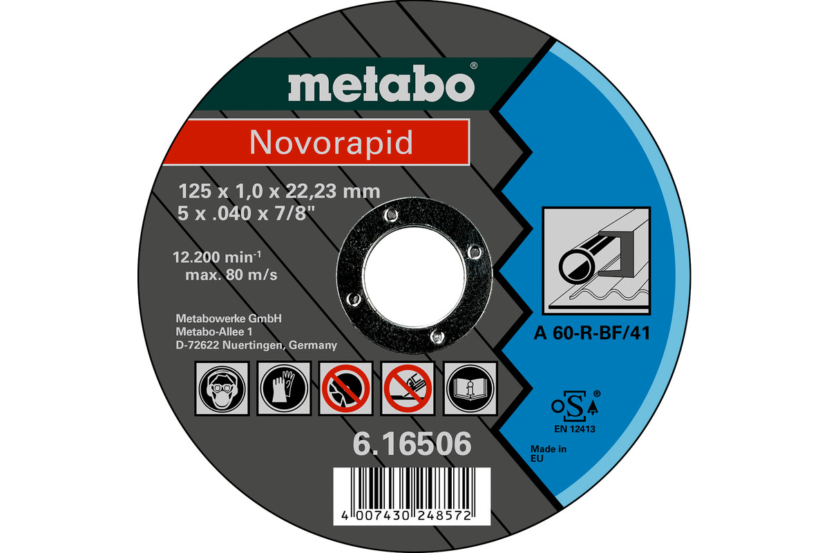 Novorapid 125 x 1,0 x 22,23 mm, acier, TF 41 - METABO - 616506000