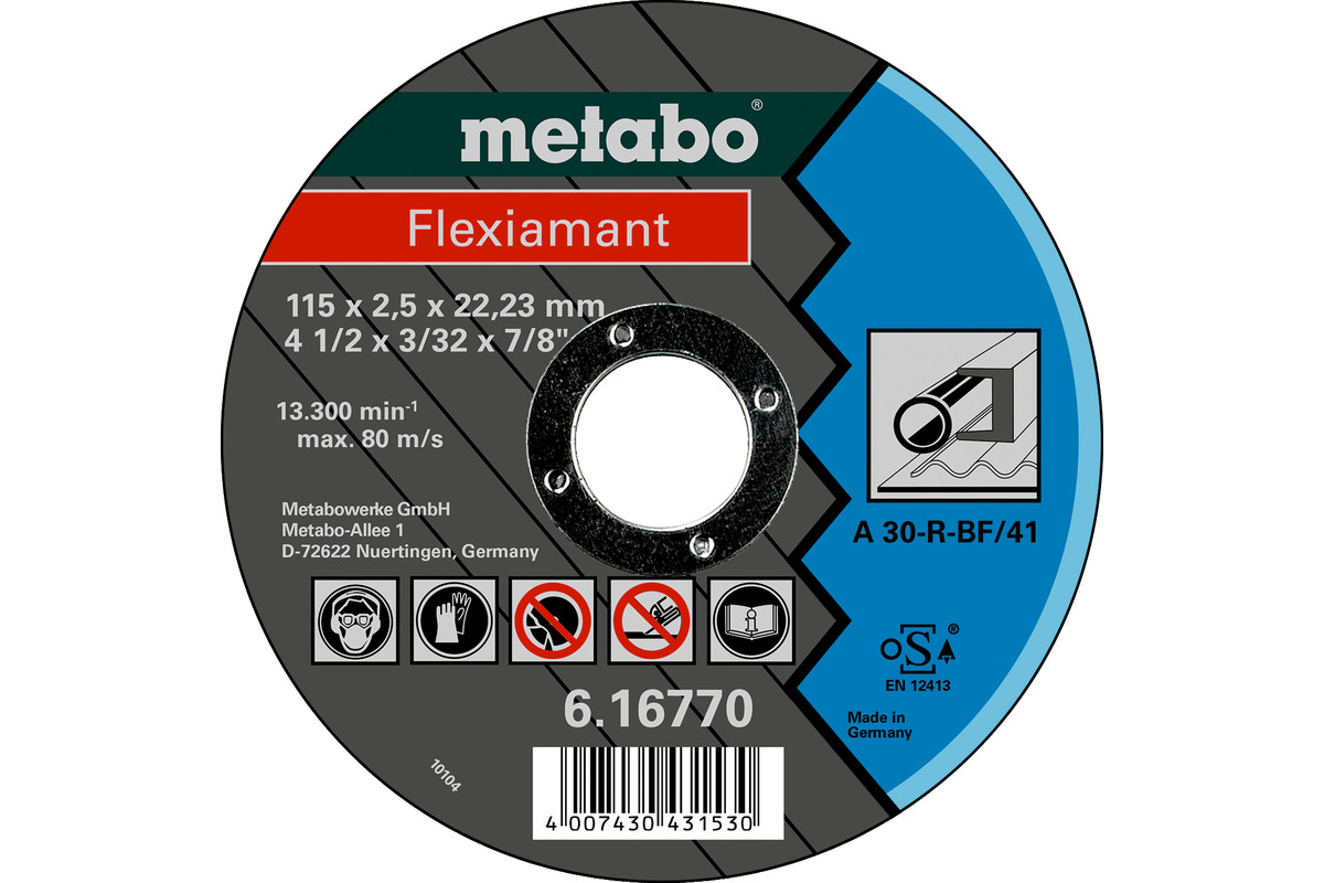 Flexiamant 115 x 2,5 x 22,23 acier, TF 41 - METABO - 616770000