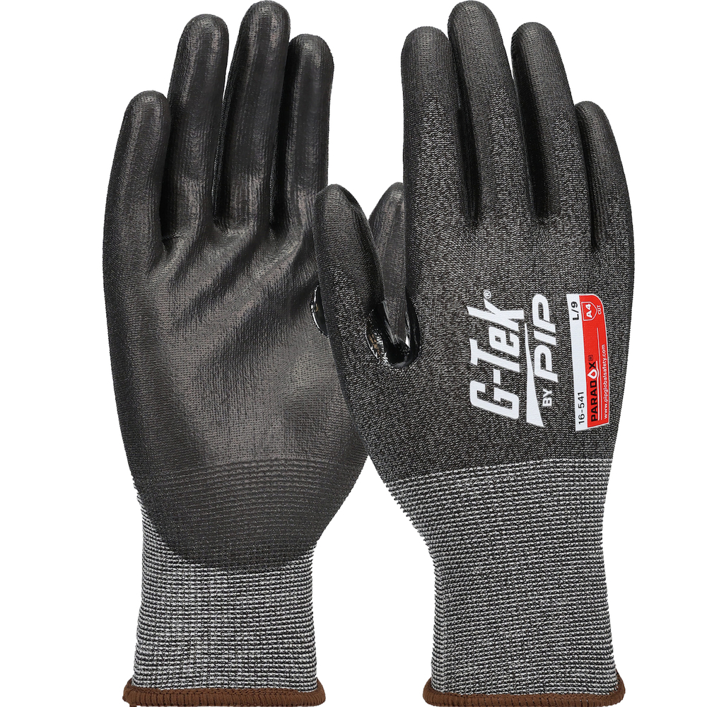 Gants doublure enduction polyurethane Paradox Noir - Lot de 12 - G-TEK - 16-541