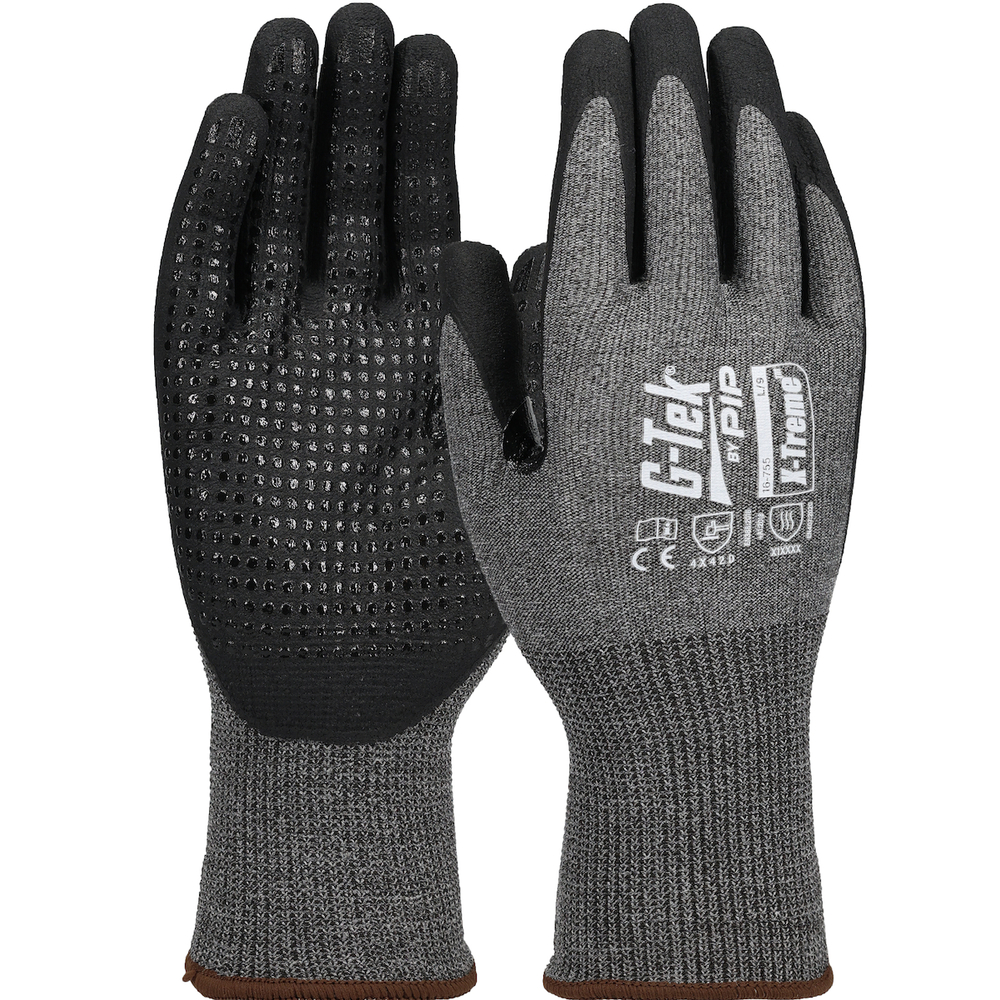Gants doublure XREY nitrile mousse/picots X-Treme - Lot de 12 - G-TEK - 16-755