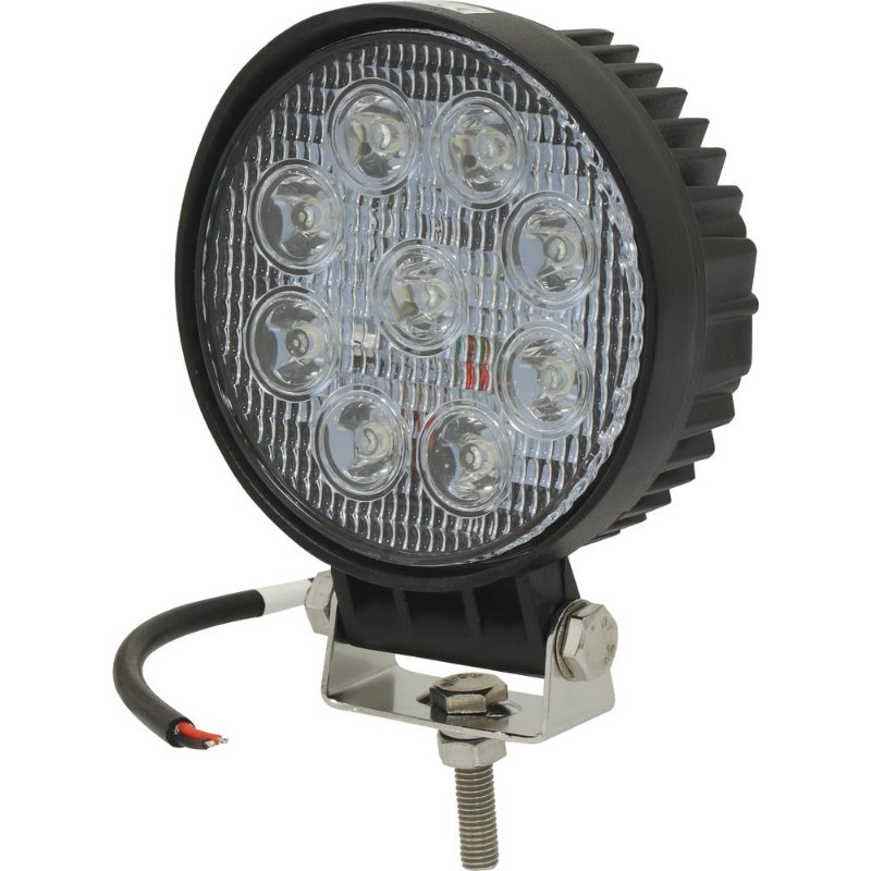 Phare de travail rond 9 led 27w 1800 lumens longue portee - 17060