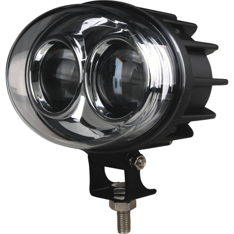 Phare de travail ovale longue portee 2leds cree bleu 6w SODIFLASH - 17120