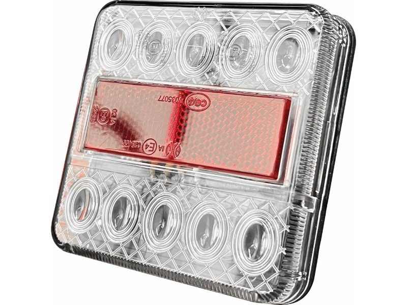 Lanterne 4 fonctions carree a leds blanc/rouge SODIFLASH - 17250