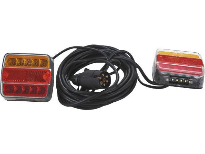 Kit de signalisation arrière 12V 7,5m à fixer feux LED - 17266