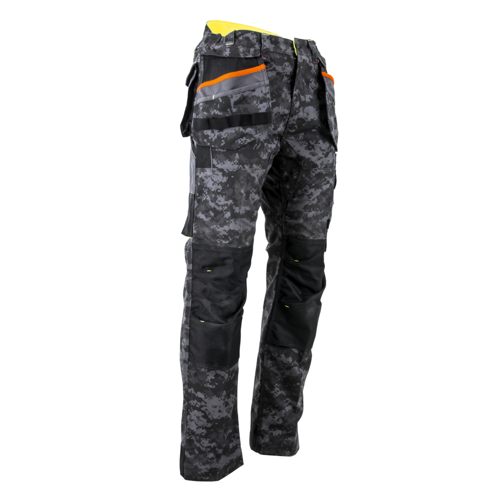 Pantalon poches volantes amovibles poches genouillères DONJON DIGITRADE GRIS NUIT - LMA LEBEURRE - 1726