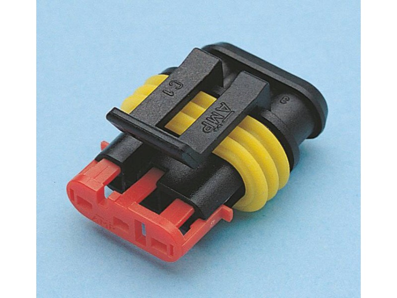Lot 10 connecteur etanche serie 15mm p/ fiche femelle 3 plots - 17302