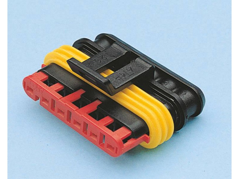 Lot 5 connecteur etanche serie 15mm p/ fiche femelle 6 plots - 17308