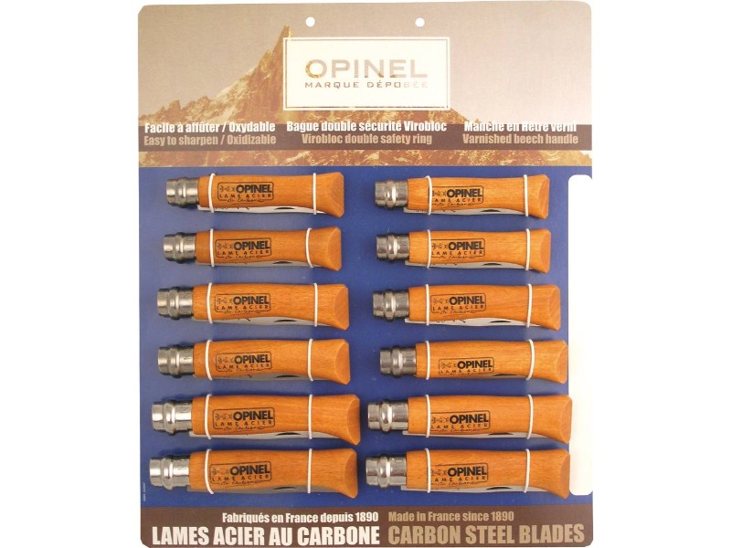 Tableau 12 couteaux carbone OPINEL - 17600