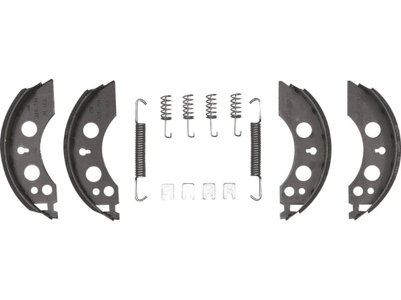 Kit 4 machoires + ressorts pour frein 1635/1636/1636g/1637 ALKO - 18096