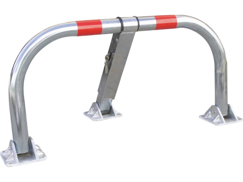 Barriere de parking tube acier avec cylindre VISO - 18143
