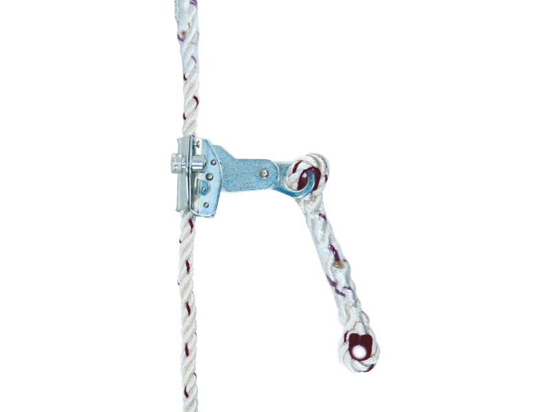 Kit anti chute : corde 10m 14mm + antichute glissant + mousqueton CLIMAX - 18232