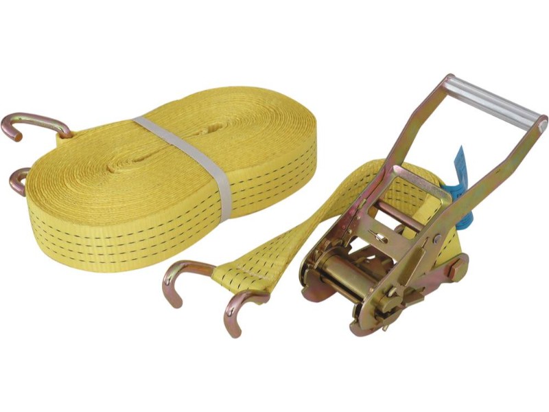 SANGLE D'ARRIMAGE 50MM 7M 4T AV CLIQUET+CROCHET BORD DE RIVE - ARRIMUP - 18386