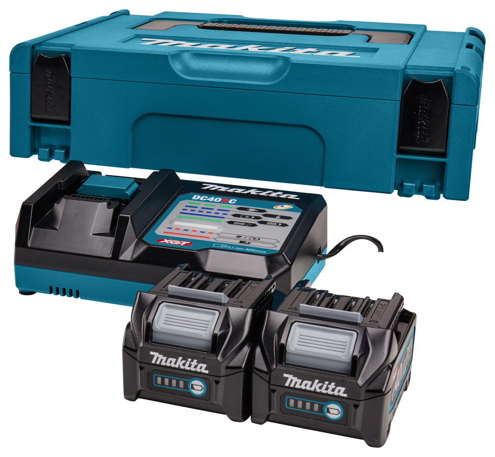 PowerPack MAKITA XGT 2 batteries BL4025 + un chargeur DC40RC- 191V27-4