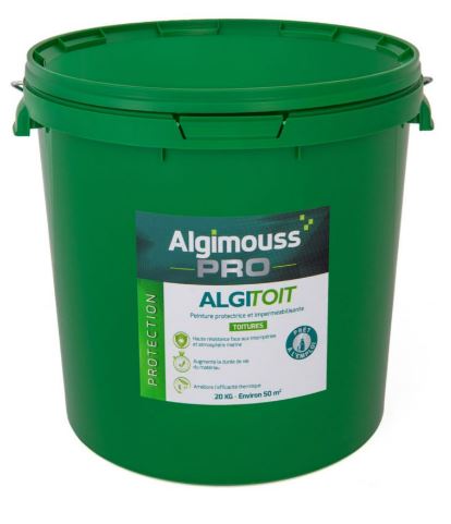 ALGITOIT Brun 20 KG - Peinture pour toiture Brun ALGIMOUSS - 028020
