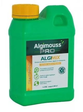 ALGIMIX 1 LITRE traitement toitures, murs, façades Concentré à diluer ALGIMOUSS 014001
