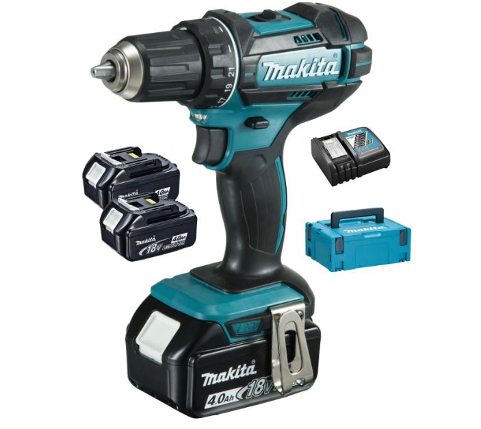 Perceuse visseuse 18V 62 Nm Makita 3 batteries 4 Ah DDF482RM3J MAKPAC DDF482RM3J