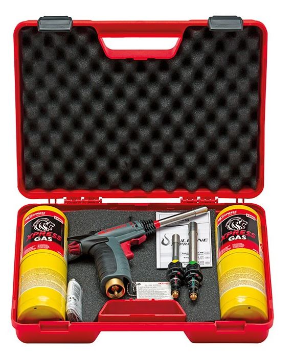 VULCANE MULTI PLOMBERIE CHAUFFAGE 1 CHALUMEAU + 2 CARTOUCHES + 2 LANCES + VALISETTE - EXPRESS - 471