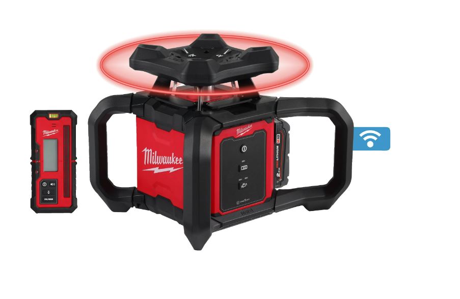 LASER MILWAUKEE ROTATIF ROUGE SIMPLE PENTE 600 M M18 RLOH600-201C ONE-KEY 4933493191
