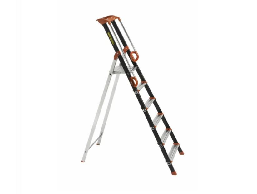 Escabeau alu Pro UP CENTAURE 6 marches serties - hauteur de travail 3,20m - 239206