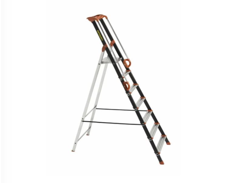 Escabeau alu Pro UP CENTAURE 7 marches serties - hauteur de travail 3,41m - 239207
