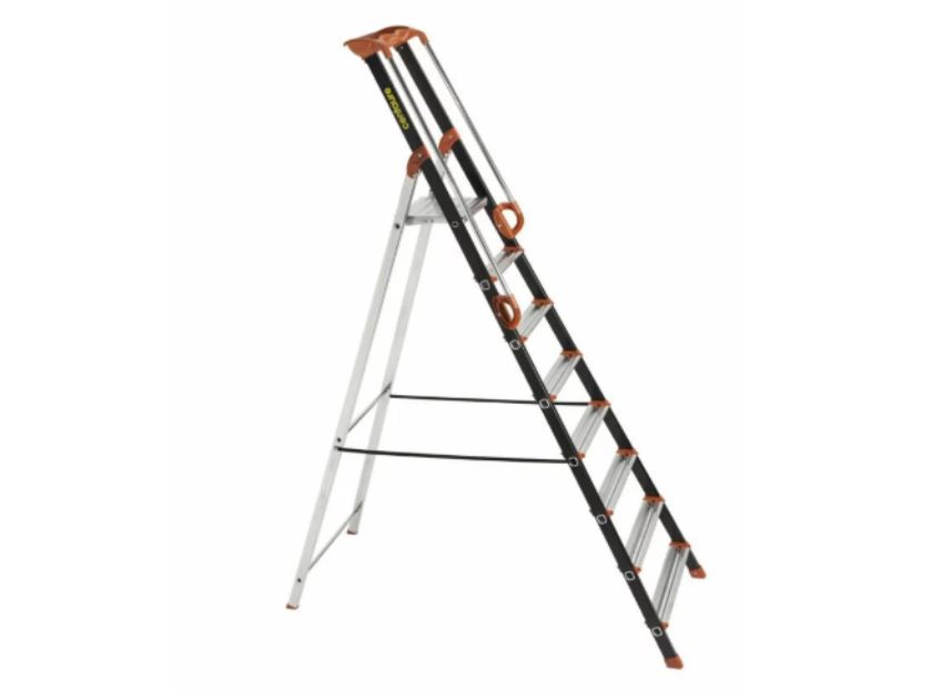 Escabeau alu Pro UP CENTAURE 8 marches serties - hauteur de travail 3,62m - 239208