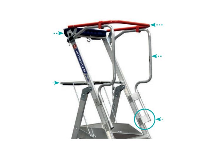 2 GARDE-CORPS + 1 CHAÎNETTE POUR WHEELYS 501903 et 501904 DUARIB