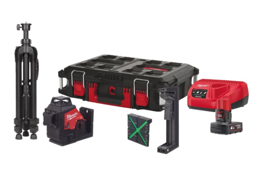 LASER VERT 3 LIGNES 12 VOLTS M12 3PLSKIT-401P MILWAUKEE 4933499379