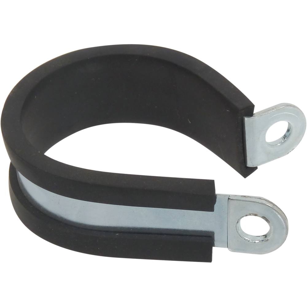 Collier acier zingué 12mm avec protection caoutchouc 30mm - Lot de 50 - KLIPPER - 23366.50