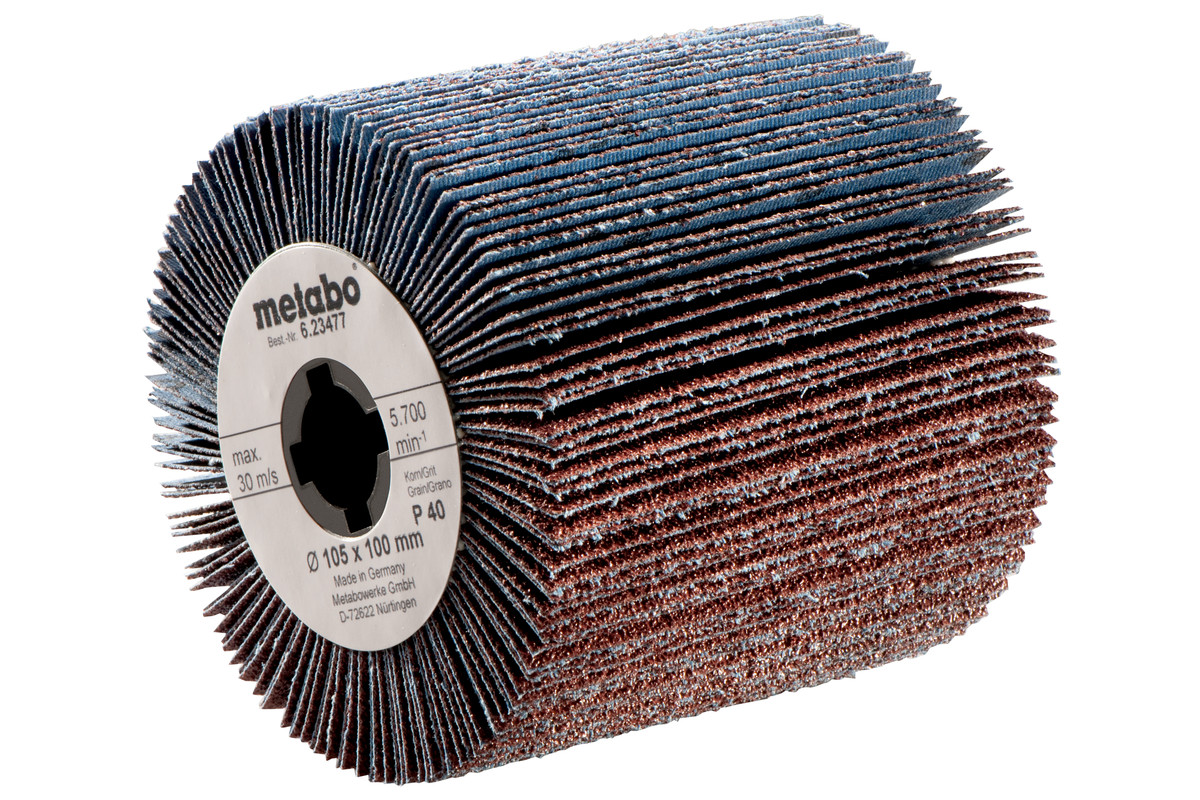 Roue abrasive à lamelles 105x100 mm, P 60 - METABO - 623513000