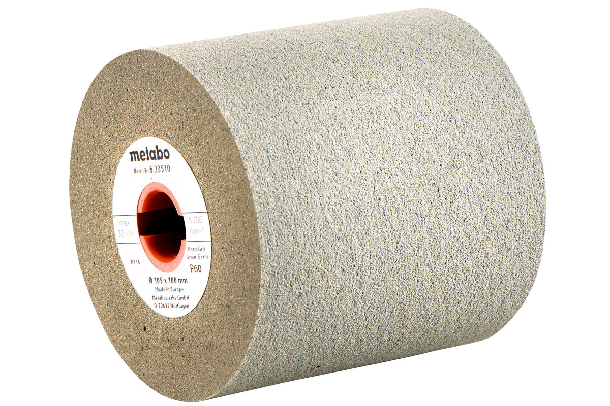 Roue abrasive caoutchouc 105x100 mm, P 60 - METABO - 623510000